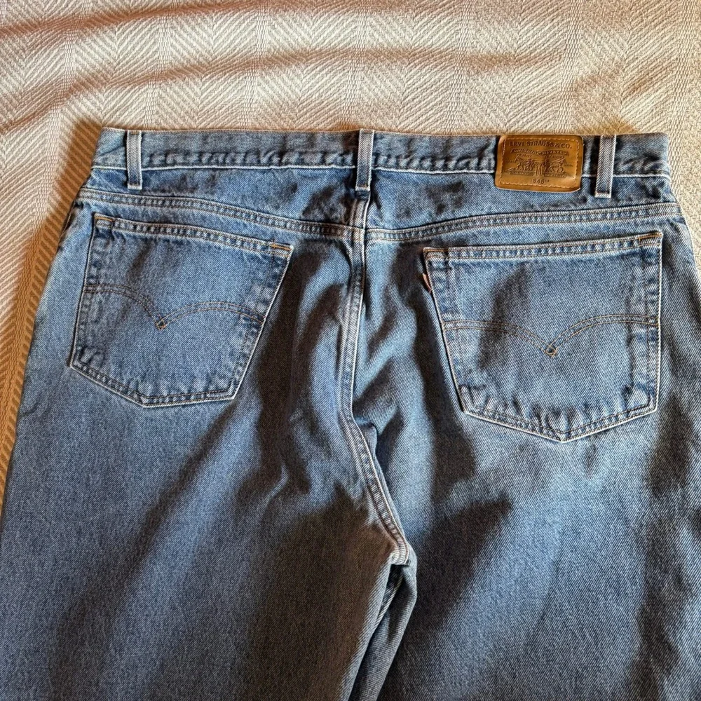 Vintage 90s Y2k Levis 545 Loose Fit Straight Leg Jeans Mens 44x32 Medium Wash